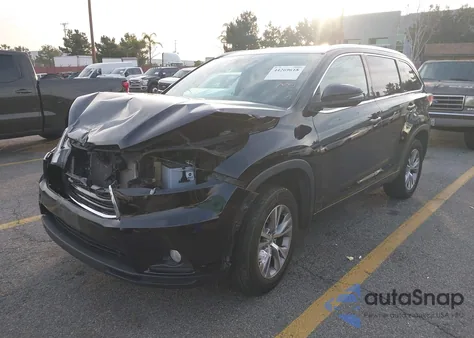 2015 Toyota Highlander Xle V6 from USA, damaged, VIN 5TDKKRFH7FS074980
